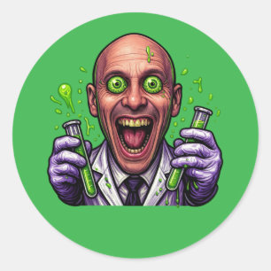 Crazy Scientist Sticker