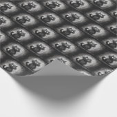 Crazy Scruffy Cat Geschenkpapier (Ecke)