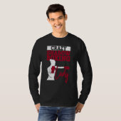 Crazy Shadow Boxing Lady Shadow Boxer Boxer Boxer T-Shirt (Vorne ganz)