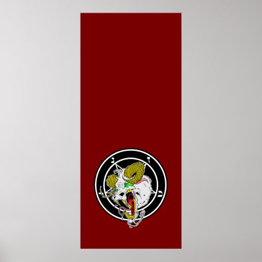 Crazy Sigil of Baphomet Banner Poster (Vorne)