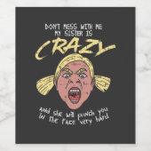 Crazy Sister Weinetikett (Einzelnes Label)