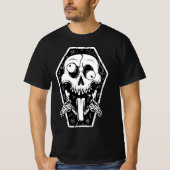 Crazy Skull Coffin T - Shirt (Vorderseite)