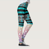 Crazy Skull und Star Leggings (Rechts)