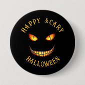 Crazy Smile Halloween Button (Vorderseite)