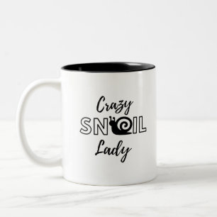 Crazy Snail Dame Zweifarbige Tasse