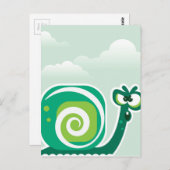 Crazy Snail Postkarte (Vorne/Hinten)