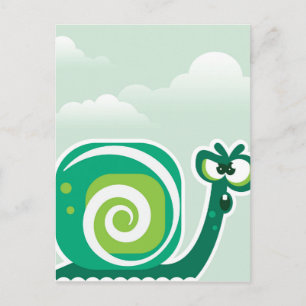 Crazy Snail Postkarte