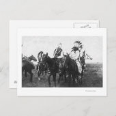 Crazy Snake versammelt seine Krieger Postkarte (Vorne/Hinten)