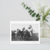 Crazy Snake versammelt seine Krieger Postkarte (Stehend Vorderseite)