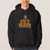 Crazy Softball Catcher Baseball Player Sport Hoodie (Vorderseite)