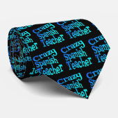 Crazy Spanish Teacher Krawatte (Gerollt)