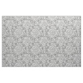 Crazy Spiral Lines schwarz + Ihr Hintergrund & Ide Stoff (Fat Quarter (45,7 x 55,9 cm))