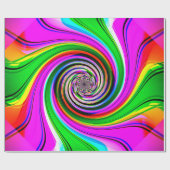 Crazy Spiral Wrapping Paper Geschenkpapier (Flach)