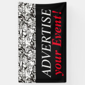 Crazy Spirals Lines schwarz II + Ihr Backgr. Idee Banner (Vertikal)