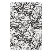 Crazy Spirals Lines schwarz II + Ihr Backgr. Idee Mini Klemmbrett (Rückseite)