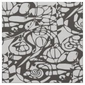Crazy Spirals Lines schwarz II + Ihr Backgr. Idee Stoff (Nahaufnahme)
