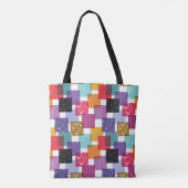 Crazy Square Quilt Pattern Tasche (Rückseite)