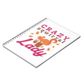 Crazy Squirrel Lady Notizblock (Linke Seite)