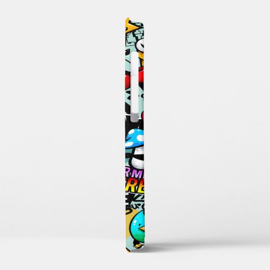 Crazy Sticker Skull Lippen Spray Graffiti Case-Mate iPhone Hülle (Rückseite / Links)