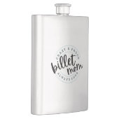 Crazy, Stolz, immer laute Hockey Billet Mama prakt Flachmann (Rechts)