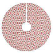Crazy Stripes Weihnachtsbaumrock Polyester Weihnachtsbaumdecke (Vorderseite)