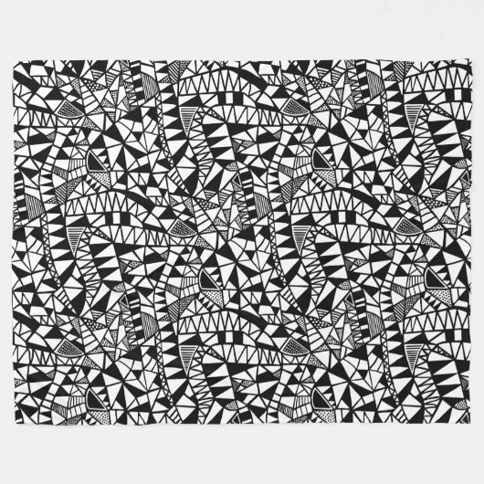 Crazy Structure Pattern 060423 Fleecedecke (Vorderseite (Horizontal))