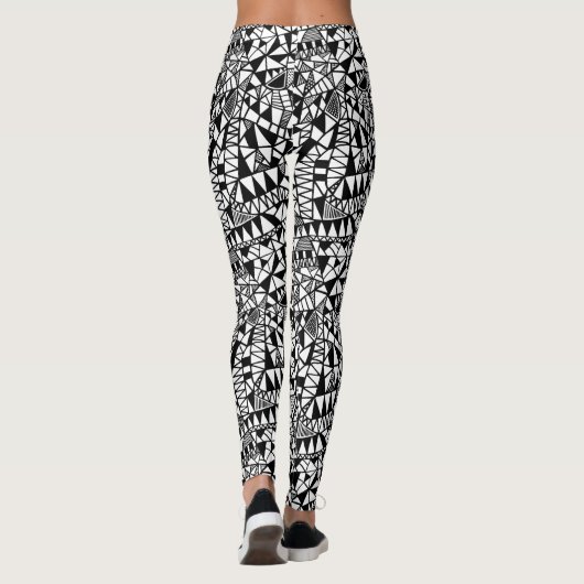 Crazy Structure Pattern 060423 Leggings (Rückseite)