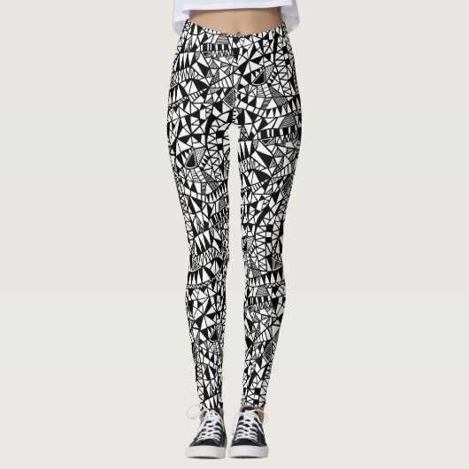 Crazy Structure Pattern 060423 Leggings (Vorderseite)