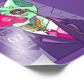 Crazy Style Technologie Cat Illustration Fotodruck (Ecke)