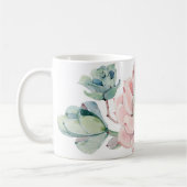Crazy succulent Lady Tasse rosa Sukkulationen und (Links)