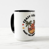 Crazy Summer Skeleton Tasse (Vorderseite Links)