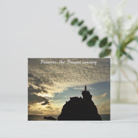 "Crazy Sunset"- Biarritz Postkarte (Stehend Vorderseite)