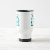 Crazy Surfer Aquamarin Reisebecher (Mittel)