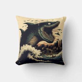 Crazy Sushi Shark Anime Attack Kissen