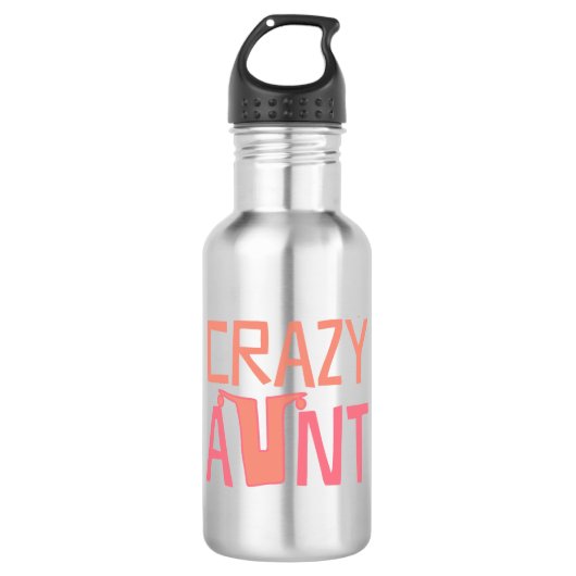 Crazy Tante Edelstahlflasche (Vorderseite)