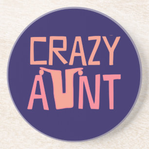 Crazy Tante Getränkeuntersetzer