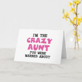 Crazy Tante Karte (Gelbe Blume)