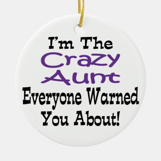 Crazy Tante Ornament (Vorne)
