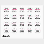 Crazy Tante Runder Aufkleber (Blatt)