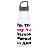 Crazy Tante Trinkflasche (Vorderseite)
