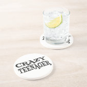 Crazy Teenager Sandstein Untersetzer (Seite)