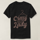 Crazy Thrifting Lady, Thrifting Thrifter und Thrif T-Shirt (Design vorne)