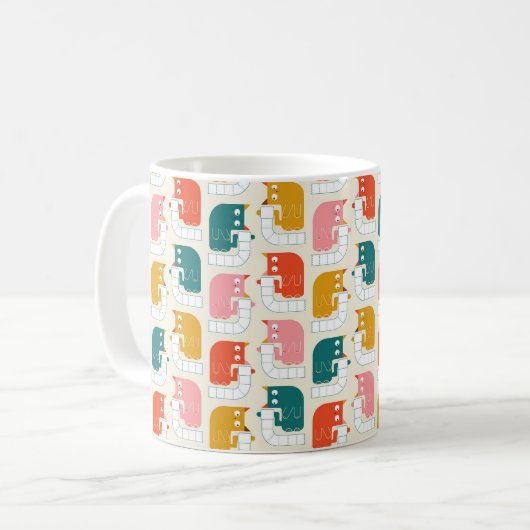 Crazy Toilettenpapier Katzen Kaffeetasse (Vorderseite Links)