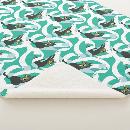 Crazy Toilettenpapier Katzen Sherpadecke (3/4)