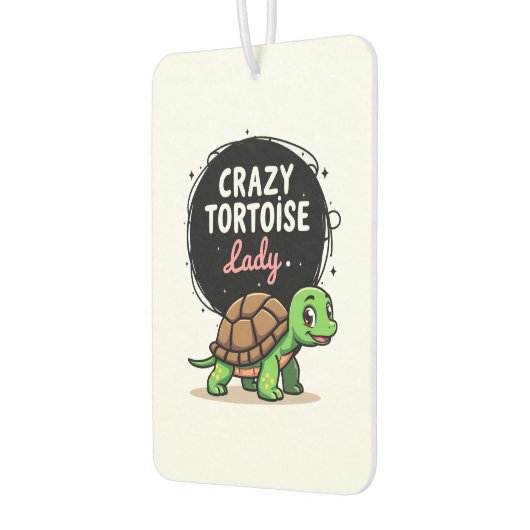 Crazy Tortoise Lady Tortoises Mama Frauen Schildkr Autolufterfrischer (Links)