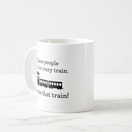 Crazy Train Kaffeetasse (Vorderseite Links)