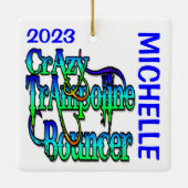 Crazy Trampoline Bouncer CUSTOM Keramikornament (Rückseite)