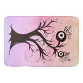 Crazy Tree Creature Ink Art Pink Fantasy Badematte (Vorderseite)