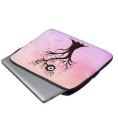 Crazy Tree Creature Ink Art Pink Fantasy Laptopschutzhülle (Vorne Knopf)