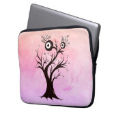 Crazy Tree Creature Ink Art Pink Fantasy Laptopschutzhülle (Vorderseite Links)